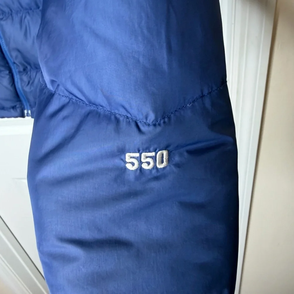 The North Face 550-Fill Down Puffer Jacket Size L – Blue Bacardí Edition
